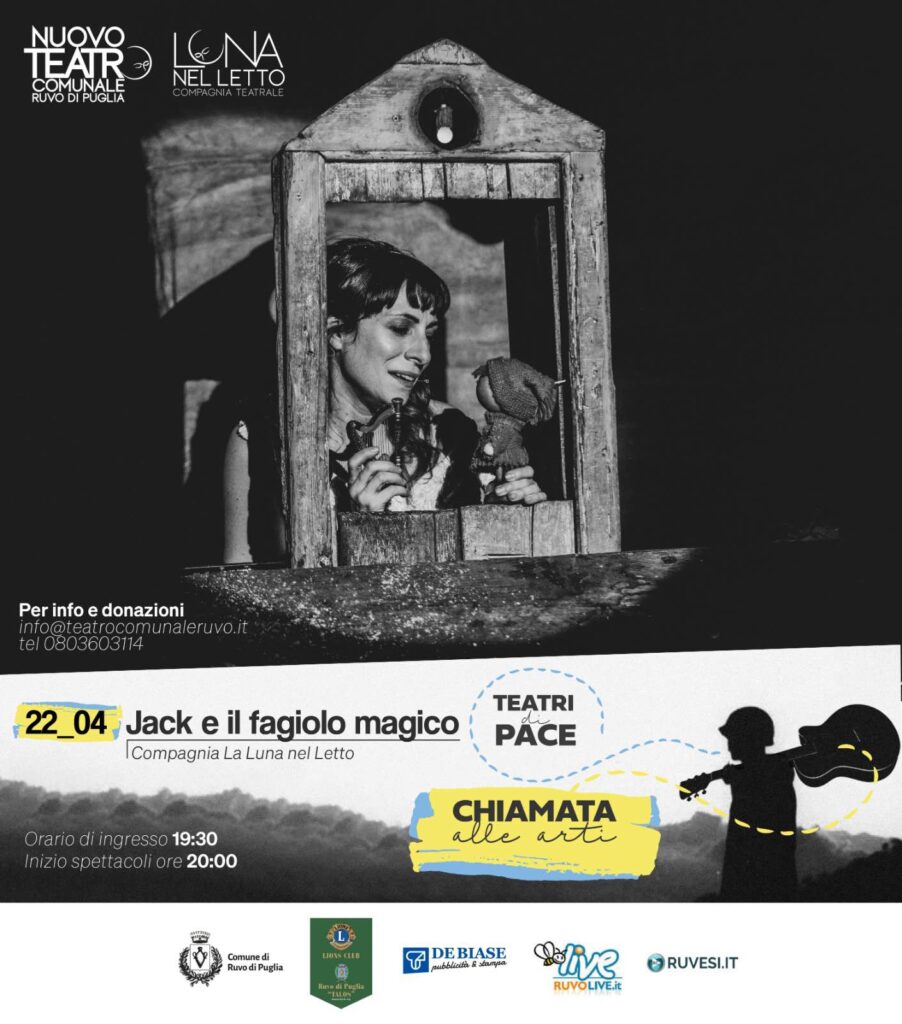 Locandina evento Ruvo Jack e il fagiolo magico