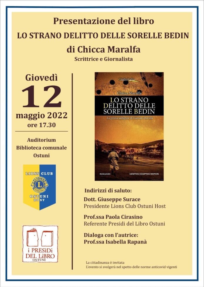 Locandina evento Chicca Maralfa ad Ostuni