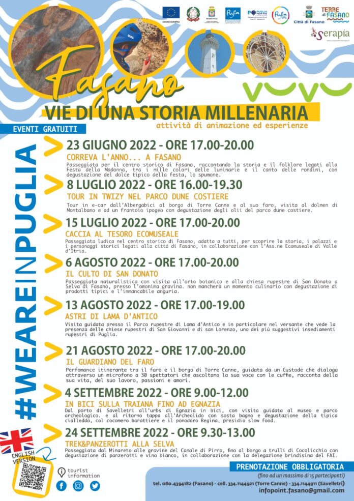 Locandina dell'evento Fasano vie di una storia millenaria
