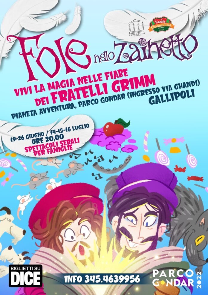 Locandina dell'evento Fole nello zainetto Gallipoli