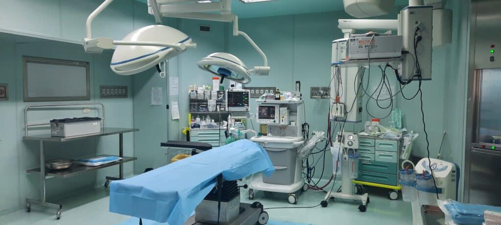 Foto della sala operatoria UO Ginecologia e Ostetricia San Paolo