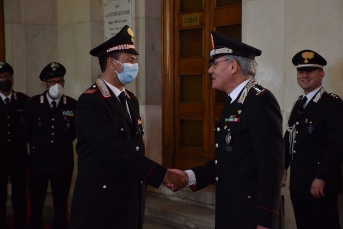 Foto della visita del comandante Andrea Rispoli