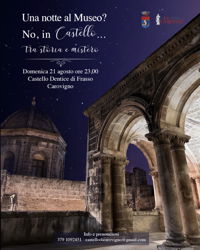 Locandina evento al castello di Carovigno