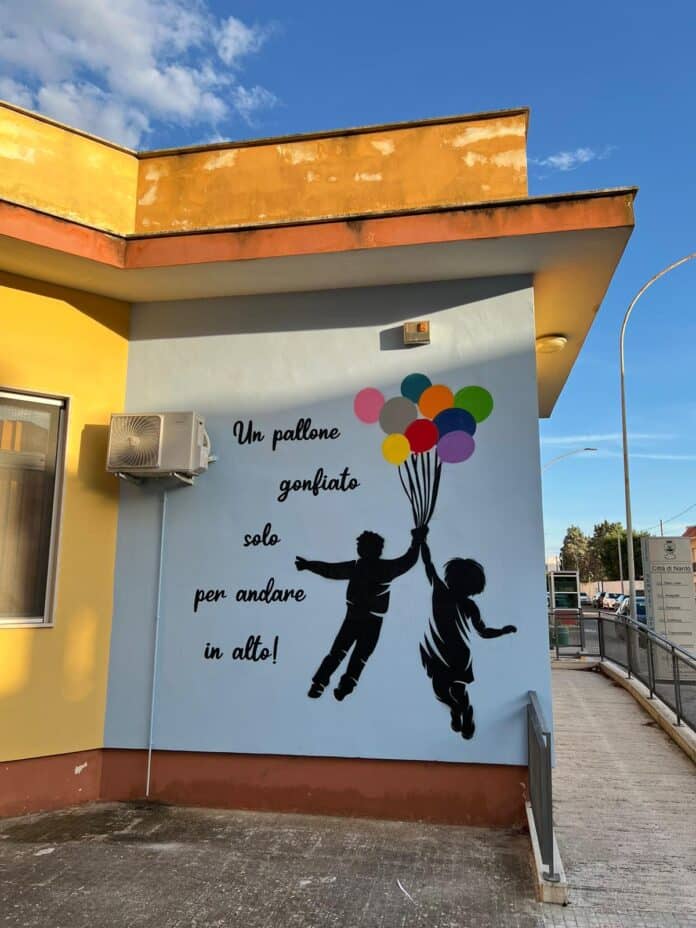 Nardò, foto del murale bullismo