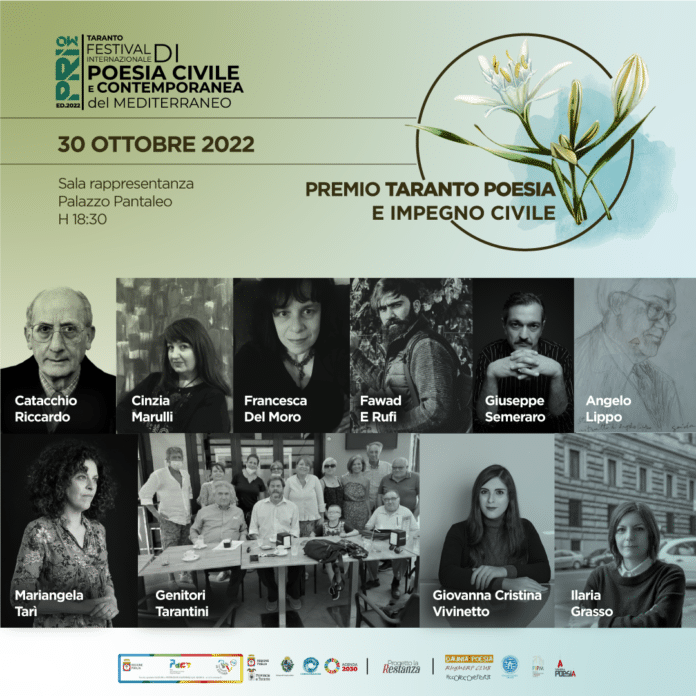 Locandina premio poesia a Taranto