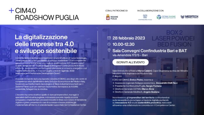 Locandina dell'evento digitalizzazione delle imprese