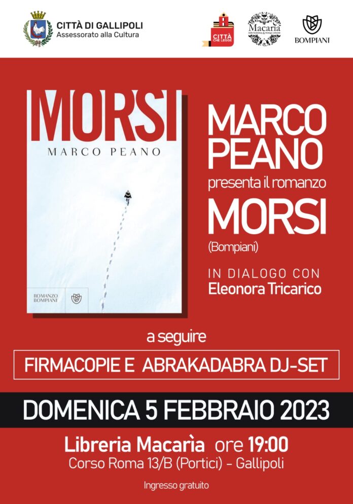 Locandina dell'evento libro Morsi