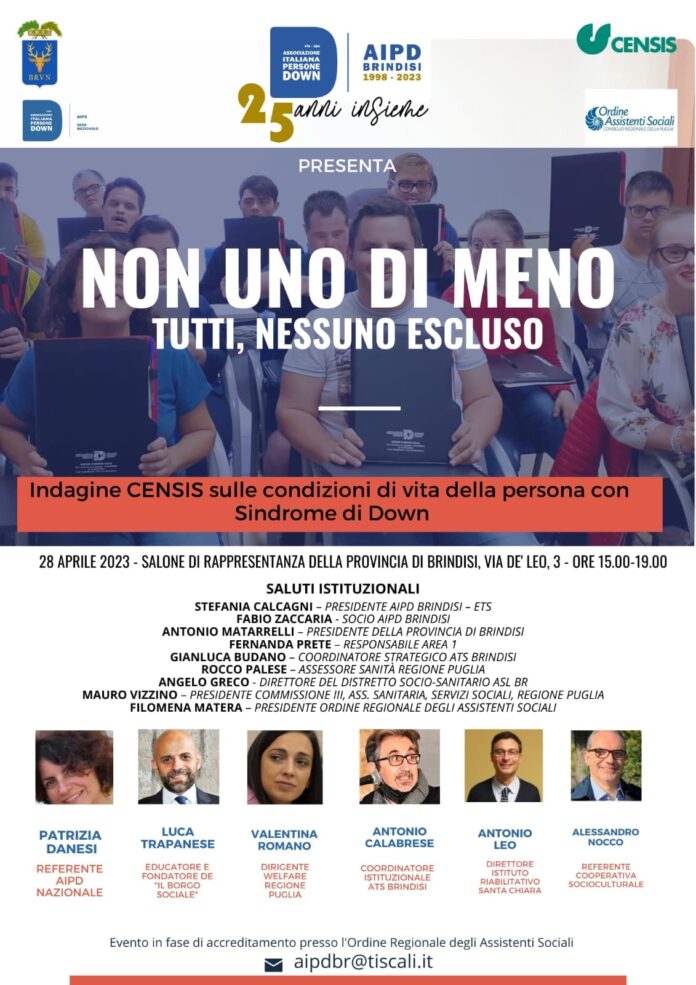 Locandina dell'evento non uno di meno