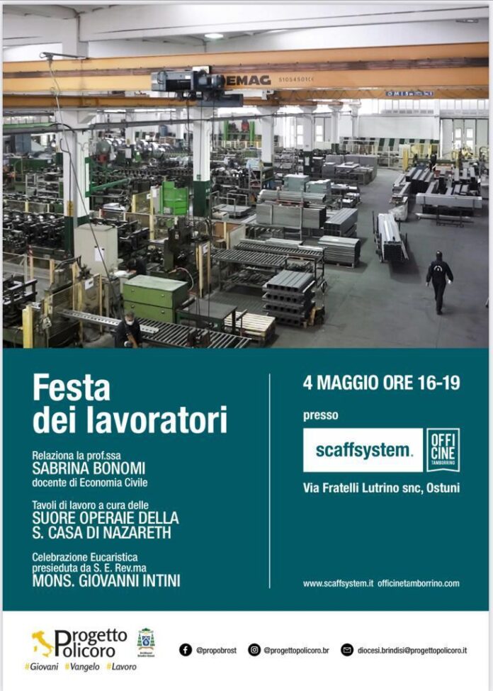 Locandina dell'evento festa dei lavoratori
