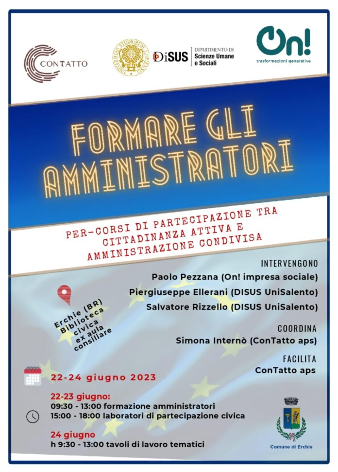 Locandina dell'evento Formare gli amministratori