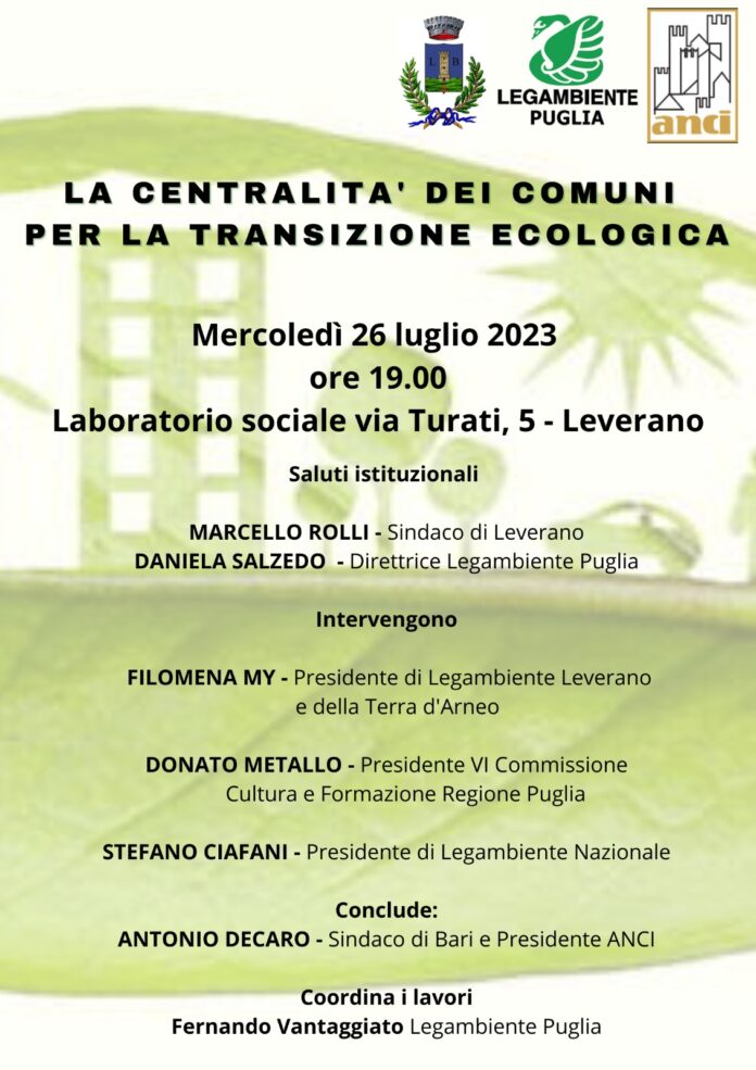 Locandina Incontro legambiente puglia