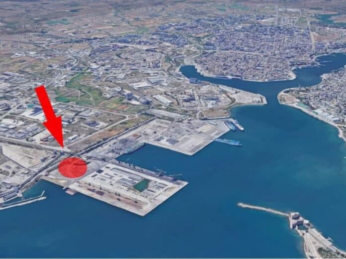 Foto del deposito GNL Brindisi