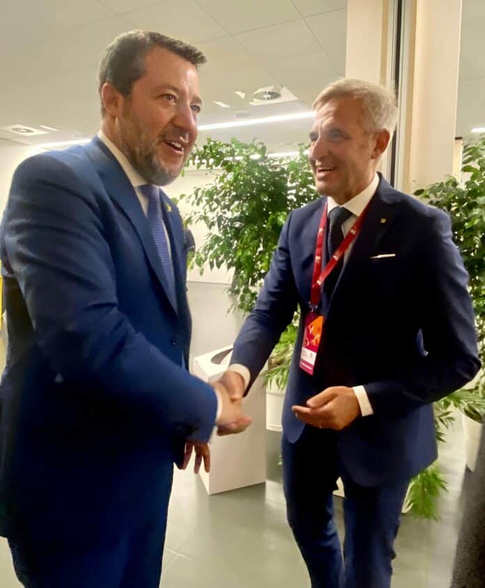 Foto di Matteo Salvini e Sergio Fontana