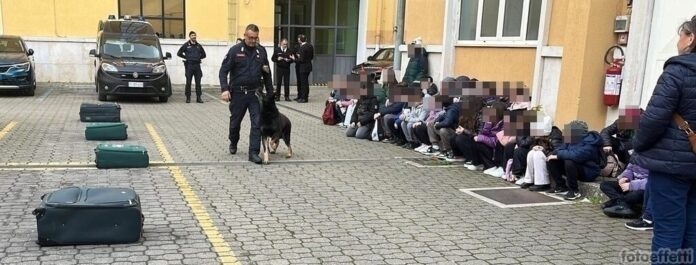 Gli studenti in visita