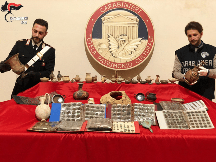 I reperti sequestrati