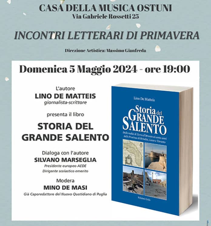 Locandina dell'evento libro Ostuni Storia del Grande Salento