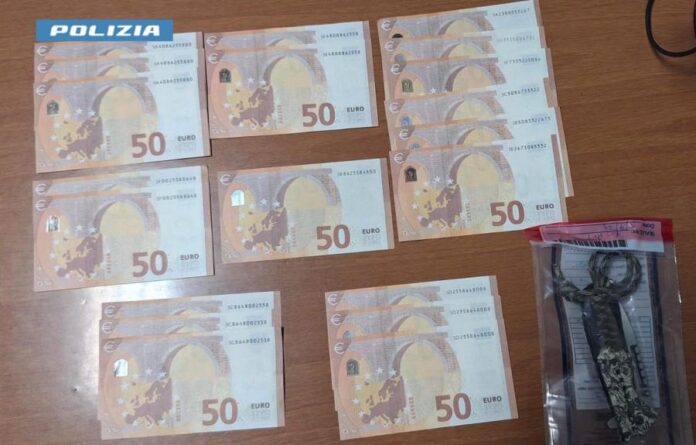 Foto del materiale sequestrato