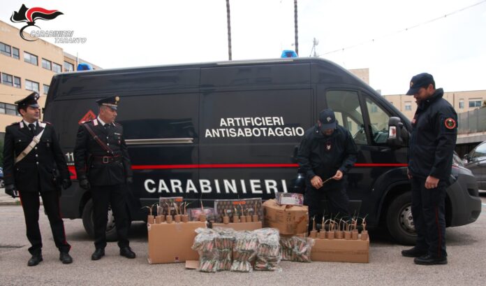 Il materiale sequestrato