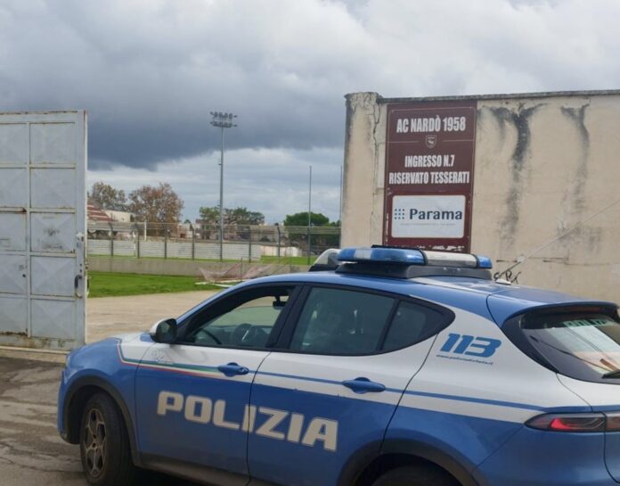 Foto della Polizia stadio Nardò